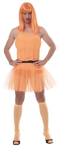 Rubies Orangener Tanz für Erwachsene, Oberteil mit Brust, Tutu und Socken, offizieller Junggesellenabschiede, Karneval, Party, Geburtstag Rubies Orangener Tanz für Erwachsene, Oberteil mit Brust, Tutu und Socken, offizieller Junggesellenabschiede, Karneval, Party, Geburtstag von Rubies