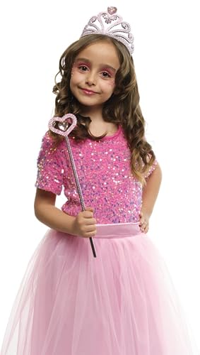 Rubies Prinzessin Pink Heart Zubehör Set für Mädchen und Jungen, Rosa Tiara und Zauberstab, Kostümzubehör, Karneval, Party und Geburtstag Rubies Prinzessin Pink Heart Zubehör Set für Mädchen und Jungen, Rosa Tiara und Zauberstab, Kostümzubehör, Karneval, Party und Geburtstag von Rubie's