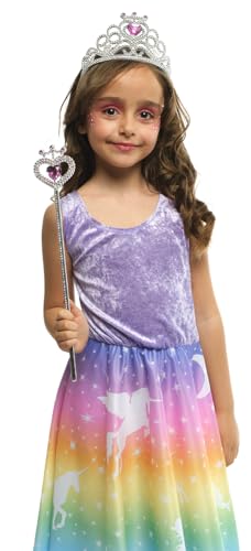 Rubies Prinzessinnen-Zubehör-Set für Mädchen und Jungen, Tiara und Zauberstab, Silber und Rosa, Kostümzubehör, Karneval, Party und Geburtstag Rubies Prinzessinnen-Zubehör-Set für Mädchen und Jungen, Tiara und Zauberstab, Silber und Rosa, Kostümzubehör, Karneval, Party und Geburtstag von Rubie's