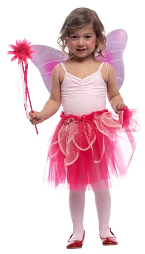 Rubies Rosafarbenes Feen-Set für Mädchen und Jungen, Tutu-Rock mit Flügeln und Zauberstab, Karneval, Partys, Geburtstage und Weihnachten Rubies Rosafarbenes Feen-Set für Mädchen und Jungen, Tutu-Rock mit Flügeln und Zauberstab, Karneval, Partys, Geburtstage und Weihnachten von Rubie's