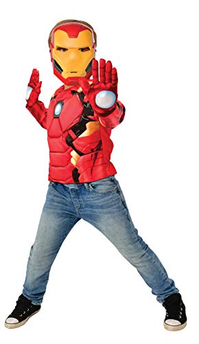 Rubies Offizielles Marvel-Kostüm Iron Man mit Zubehör, für Kinder, Größe M von Rubies