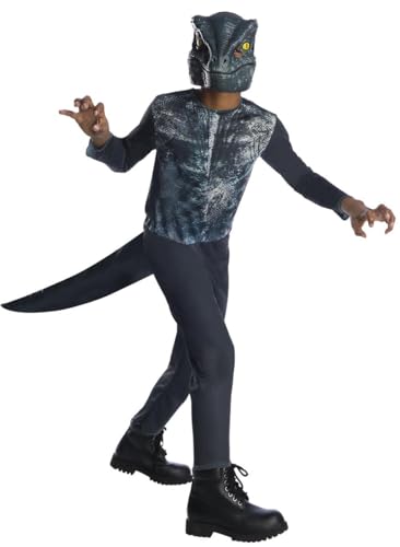 Rubies Velociraptor OPP Dinosaurier-Kostüm für Jungen und Mädchen, Jumpsuit mit Schwanz und Maske, offizieller Univesal Jurassic World für Karneval, Weihnachten, Geburtstag, Party und Halloween Rubies Velociraptor OPP Dinosaurier-Kostüm für Jungen und Mädchen, Jumpsuit mit Schwanz und Maske, offizieller Univesal Jurassic World für Karneval, Weihnachten, Geburtstag, Party und Halloween von Rubie's