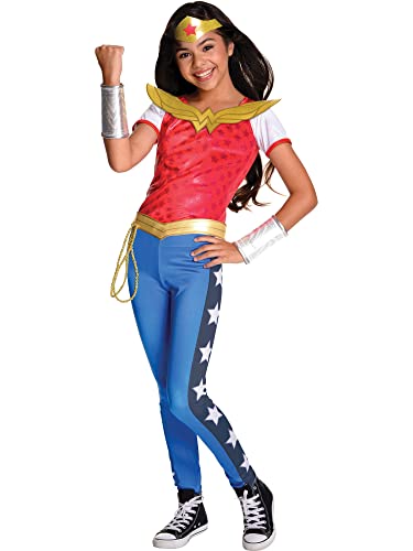 DC Comics 620716_L Super Rubie's Hero Girls Wonder Woman Deluxe Kinderkostüm, Mehrfarbig, Large von Rubie's