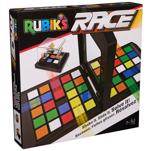 Rubik's Race Classic Fast-Paced Strategy Sequence Brettspiel, Ultimatives Spiel für Zwei Spieler von Angesicht zu Angesicht von Rubik's