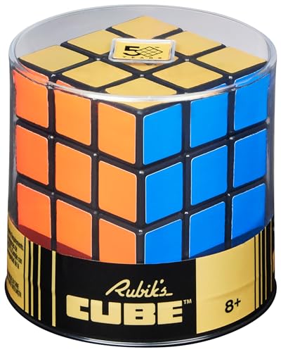 Rubik’s 3x3 Retro Cube Zauberwürfel - der 3x3 Cube im Look and Feel des Originals von vor 50 Jahren - Jubiläumsausgabe mit Goldener Seite, für Logik-Akrobaten ab 8 Jahren - Original Rubik's Cube von Rubik's