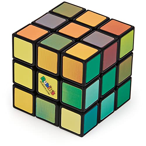Rubik's 6063974 Chat Klassische Puzzlespiel mit Farbkorrektur und Problemlösung, 3 x 3 Originalproblemen von Fortgeschrittenen für Kinder und Erwachsene ab 7 Jahren, Unmöglich, 0 von Rubik's