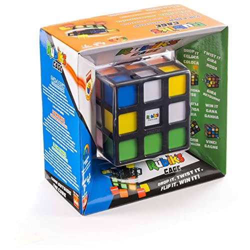 Rubik's 6063983 Cage, Hochgeschwindigkeits-Strategiefolgespiel in 3D, Farbreihen bilden von Spin Master