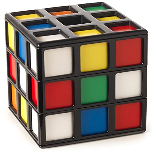 Rubik's 6063983 Cage, Hochgeschwindigkeits-Strategiefolgespiel in 3D, Farbreihen bilden von Rubik's