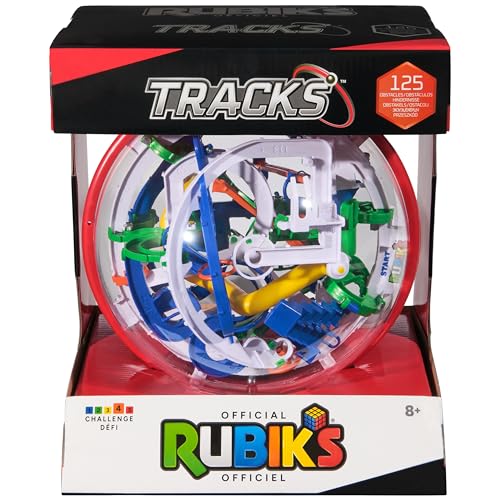 Rubik's Cube, Tracks 125 3D Gravity Labyrinth & 3D Puzzle Spiel mit 125 Hindernissen, Herausforderung Problemlösendes Gehirn-Teaser, Fidget Toy & Sensory Puzzle für Erwachsene, Teenager & Kinder, ab 8 von Rubik's