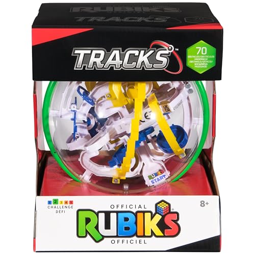 Rubik's Cube, Tracks 70 3D Gravity Maze & 3D Puzzle Game with 70 Hindernisse, Herausforderndes Problemlösendes Gehirn-Teaser, Fidget Toy & Sensory Puzzle für Erwachsene, Teenager & Kinder, ab 8 Jahren von Rubik's