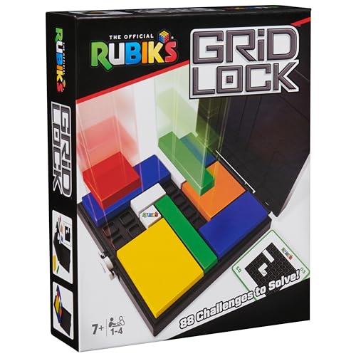 Rubik's Cube Gridlock-Spiel, das problemlösende Puzzle-Spiel, inspiriert vom klassischen Gehirn-Teaser-Fidget-Spielzeug, für Erwachsene und Kinder ab 7 Jahren, Rubiks Gridlock von Rubik's