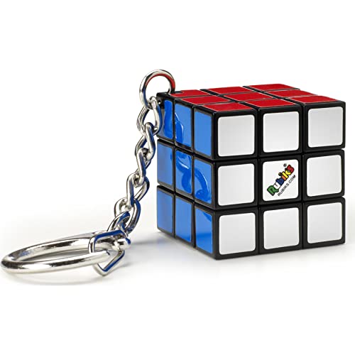 Rubik's Cube Schlüsselanhänger – buntes Puzzle 3 x 3 Orginial passend Farben – klassischer Würfel Auflösung Problemlösung – Version Mini – 6064001 – Spielzeug für Kinder ab 8 Jahren, Multi von Rubik's