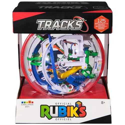 Rubik's Würfel Tracks 125, 3D-Puzzlespiel und Labyrinth mit 125 Hindernissen, entspannendes Spielzeug, das eine Herausforderung für den Geist darstellt, für Kinder ab 8 Jahren von Rubik's