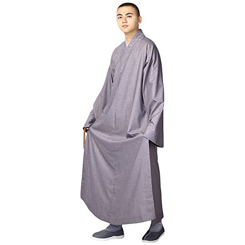 Rubruan Buddistische Mönche Kostüm Robe - Chinesische Traditionelle Taoistische Kleidung Kampfkunst Shaolin Kung Fu Tai Chi Langärmelige Uniform Langes Gewand Unisex Stehkragen Talar Rubruan Buddistische Mönche Kostüm Robe - Chinesische Traditionelle Taoistische Kleidung Kampfkunst Shaolin Kung Fu Tai Chi Langärmelige Uniform Langes Gewand Unisex Stehkragen Talar von Rubruan