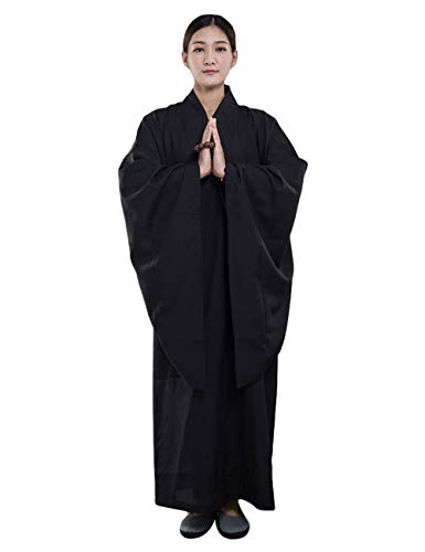 Rubruan Mönch Buddhist Kostüm Robe - Chinesische Buddhistische Kleidung Outfit Kampfkunst Shaolin Wushu Kung Fu Langärmelige Uniform Unisex für Männer Frauen Rubruan Mönch Buddhist Kostüm Robe - Chinesische Buddhistische Kleidung Outfit Kampfkunst Shaolin Wushu Kung Fu Langärmelige Uniform Unisex für Männer Frauen von Rubruan