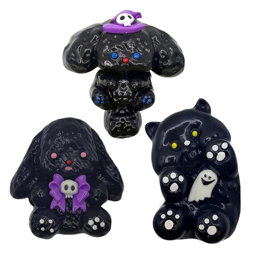 3 Pcs Halloween Mochi Squishy Spielzeug - Mini Kawaii Moji, Squeeze Soft Fidget Spielzeug für Halloween Party Taschenfüllstoffe für Kinder (B) von Rubu22a