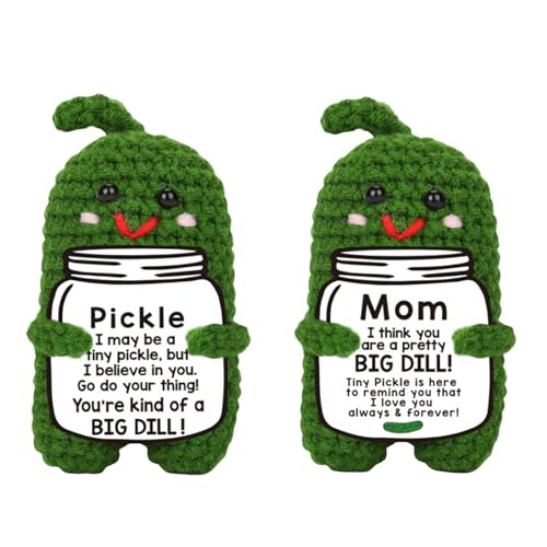 Rubu22a 2pcs Grün Kartoffel Puppe, Lustige Mini Potato Strickpuppe, Kreative Strickwolle Pocket Hug Motivationsgeschenke, (A) von Rubu22a