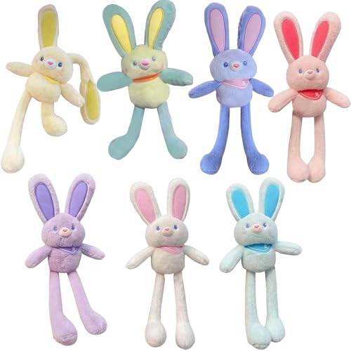 Rubu22a Kuscheltier - Kuschelhase - 28 cm - Plüschtier-Hase - Kinder-Kuscheltier - weiches Stofftier für Kinder und Babys (E) von Rubu22a