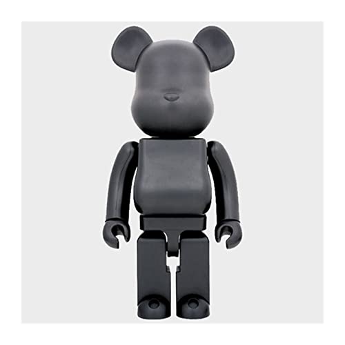Rubwuih Bearbricklys Figur 400% Bearbricklys 28cm Baustein Bärenfigur Puppe Dekoration Anime Actionfigur Bearbricklys Violent Bear Modell Spielzeug Sammler Deko (Farbe: weiß) von Rubwuih