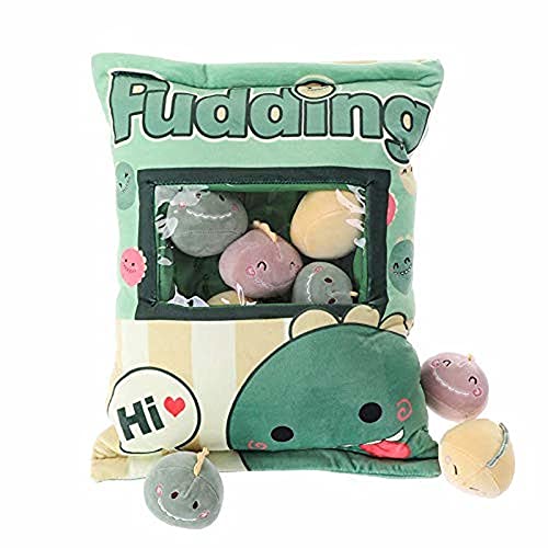 Eqcjys 1bag Plüsch Mini Dolls Pudding Plüschtiere Simulation Innovative Snacks Puppe,Kawaii Snack Tasche Kissen Gefüllte Plüsch Pudding Plüschtier,Puppen Abnehmbare flaumige Tierpuppen Weiche Plüschtier A von Rudiaoa