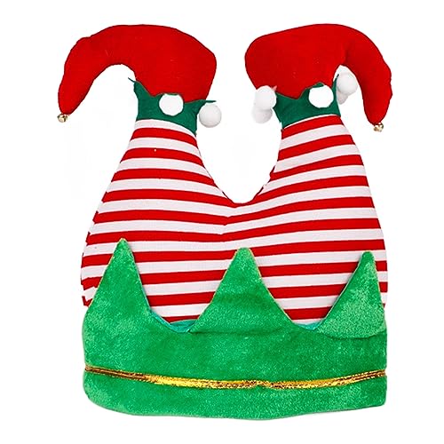 Rudiaoa Einzigartige Weihnachtsmütze für Weihnachten, bunte Weihnachtsmütze, bringt Lachen in Ihre Feiern, für Damen und Herren von Rudiaoa