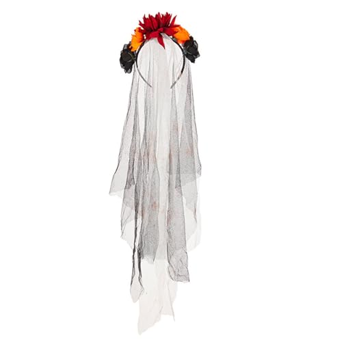 Rudiaoa Elegantes künstliches Rosen-Haarband mit schwarzem Kopfschmuck für Halloween, Party, Rose, Kopfschmuck, Haar-Accessoire für Kostüme Rudiaoa Elegantes künstliches Rosen-Haarband mit schwarzem Kopfschmuck für Halloween, Party, Rose, Kopfschmuck, Haar-Accessoire für Kostüme von Rudiaoa