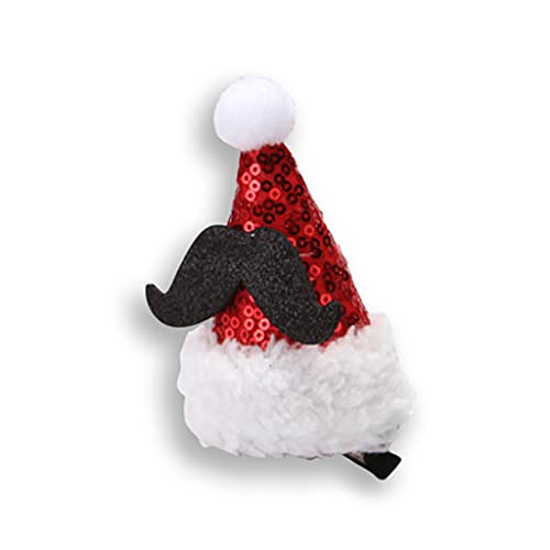 Rudiaoa Haarspange mit Pailletten, Weihnachtsmannmütze, Cartoon-Bart-Party-Haarnadel Rudiaoa Haarspange mit Pailletten, Weihnachtsmannmütze, Cartoon-Bart-Party-Haarnadel von Rudiaoa