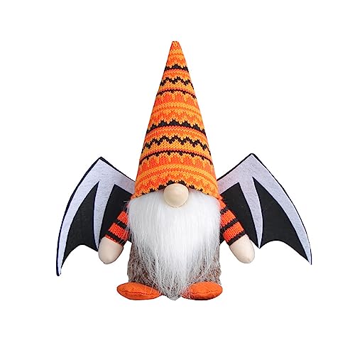 Rudiaoa Halloween-Dekoration, Flügel, Plüsch-Zwerge, Garten, schwedische Tomtes, Figuren, gesichtslos, für Küche, gestuftes Tablett Rudiaoa Halloween-Dekoration, Flügel, Plüsch-Zwerge, Garten, schwedische Tomtes, Figuren, gesichtslos, für Küche, gestuftes Tablett von Rudiaoa