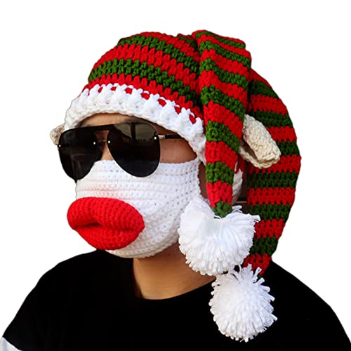 Rudiaoa Lustige Weihnachtsmütze, Strickmützen mit Bommel, Weihnachtsmannmützen-Set für Winter- und Weihnachtsfeier Rudiaoa Lustige Weihnachtsmütze, Strickmützen mit Bommel, Weihnachtsmannmützen-Set für Winter- und Weihnachtsfeier von Rudiaoa