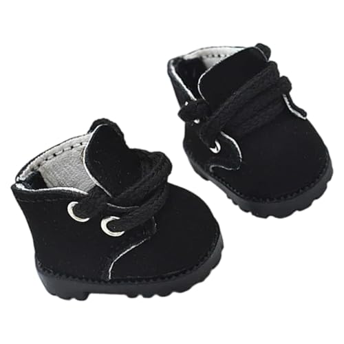 Rudiaoa Modischer Schnürschuh für 17 cm große Anime-Figuren-Puppe, PU-Schuh für Plüschpuppe, Dekoration, Figur, Puppe Rudiaoa Modischer Schnürschuh für 17 cm große Anime-Figuren-Puppe, PU-Schuh für Plüschpuppe, Dekoration, Figur, Puppe von Rudiaoa
