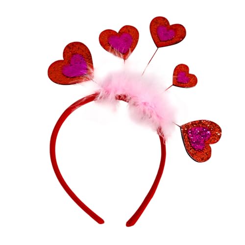 Rudiaoa Valentinstag Stirnband Boppers Giltter Herz Headhoop Hochzeit Party Requisiten Festival Haarband Cosplay Kostüm Kopfbedeckung Rudiaoa Valentinstag Stirnband Boppers Giltter Herz Headhoop Hochzeit Party Requisiten Festival Haarband Cosplay Kostüm Kopfbedeckung von Rudiaoa
