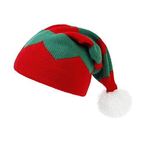 Rudiaoa Weihnachtliche Strickmütze, winddicht, Dekoration für Erwachsene und Kinder, Weihnachtsmütze für Urlaub, Karneval, Party von Rudiaoa