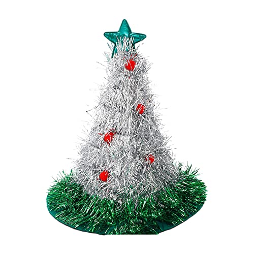 Rudiaoa Weihnachtsbaum Hut Vlies Regen Seide Weihnachtsmütze Happy Christmas Dekoration Navidad Weihnachtsmütze Neujahr von Rudiaoa