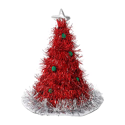 Rudiaoa Weihnachtsbaum Hut Vlies Regen Seide Weihnachtsmütze Happy Christmas Dekoration Navidad Weihnachtsmütze Neujahr von Rudiaoa