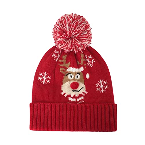 Rudiaoa Wollmütze, Weihnachtsmann, Strickmütze, Ohrenschutz, Elchmütze, warm, Herbst, Winter, für Jungen und Mädchen, Halloween, Neujahr Rudiaoa Wollmütze, Weihnachtsmann, Strickmütze, Ohrenschutz, Elchmütze, warm, Herbst, Winter, für Jungen und Mädchen, Halloween, Neujahr von Rudiaoa
