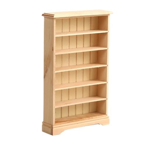 Winzige Holzbibliothek Ornament Miniatur Bücherregal Modell 6 Ebenen Holz Bücherregal Display Dollhouses Möbel Dekore Winzige Holzbibliothek Ornament Miniatur Bücherregal Modell 6 Ebenen Holz Bücherregal Display Dollhouses Möbel Dekore von Rudiaoa