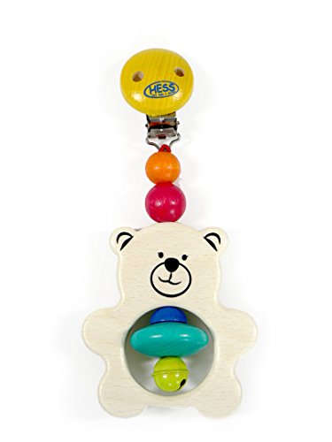 Rudolphs Schatzkiste Babyspielzeug Wagenanhänger Bär BxLxH 75x35x170mm NEU Figur Clip Befestigung Clipse Holzfigur Kinderwagen Holzspielzeugfigur Holzgestaltung Kreativ Spielsortiment Spiele Holz von Rudolphs Schatzkiste