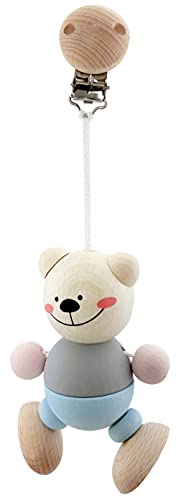 Rudolphs Schatzkiste Babyspielzeug Wagenanhänger Bär Natur BxLxH 70x40x190mm NEU Figur Clip Befestigung Clipse Holzfigur Kinderwagen Holzspielzeugfigur Holzgestaltung Kreativ Spielsortiment Spiele von Rudolphs Schatzkiste
