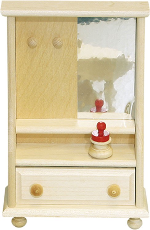Garderobe Rustikal für Puppenhaus von Rülke Holzspielzeug