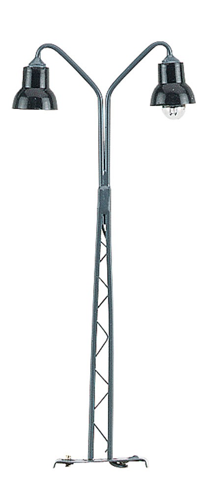 Gittermastlampe Spur H0, 2 flammig, 110mm Gittermastlampe Spur H0, 2 flammig, 110mm von Kahlert Licht