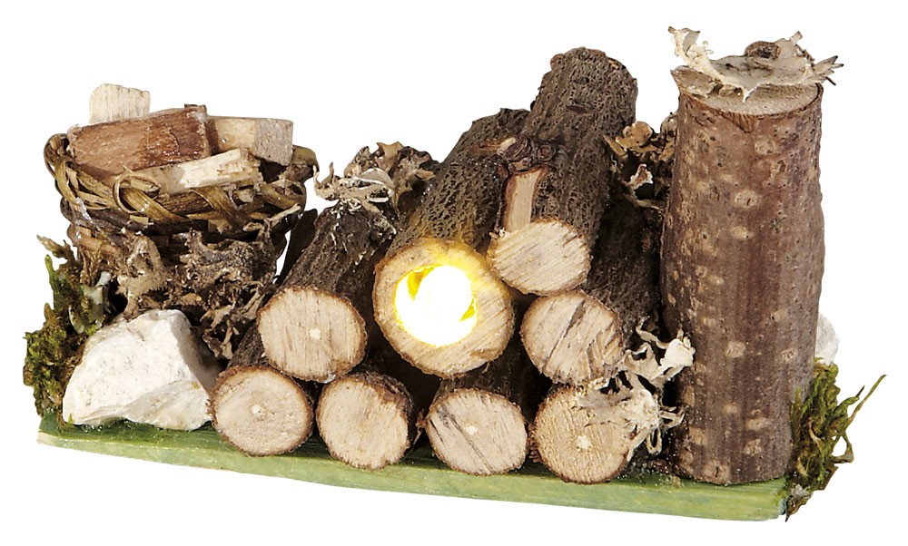 Holzlager mit LED-Beleuchtung Holzlager mit LED-Beleuchtung von Kahlert Licht