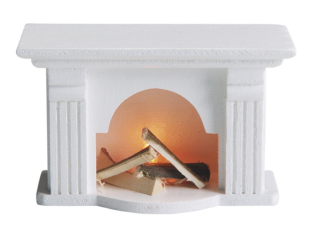 Kamin weiß, Zubehör für Puppenhaus Kamin weiß, Zubehör für Puppenhaus von Kahlert Licht