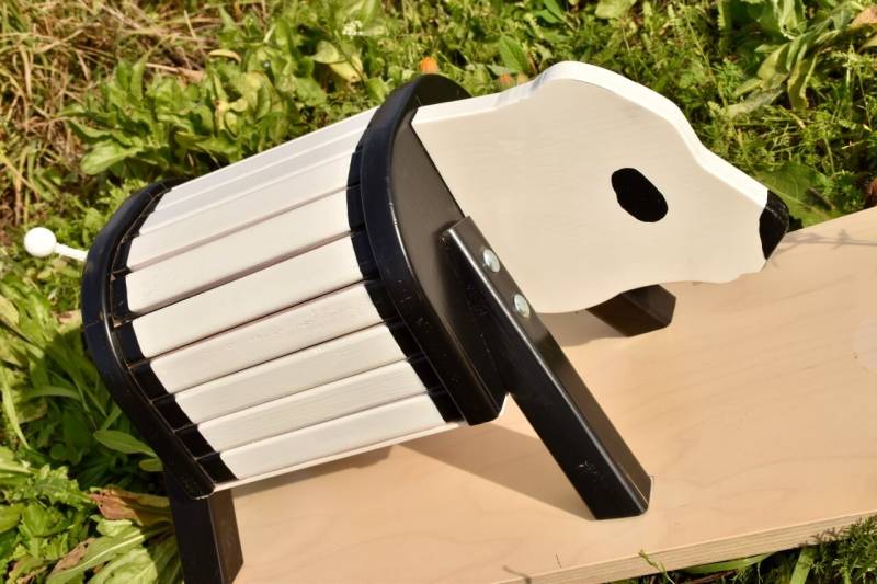 Kleiner Reitpanda - Reittier aus Holz von Rülke Holzspielzeug