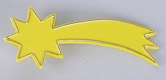 Komet gelb, groß, für Krippen, Hobby- und Modellbau von Kahlert Licht