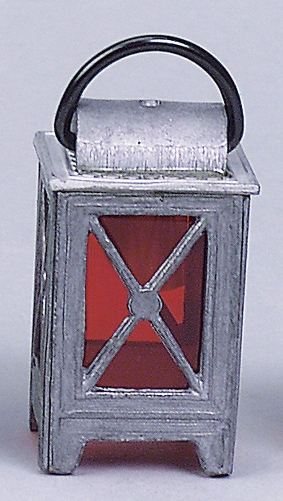 Krippenlaterne Zinn, 50 mm Version 020625-rot von Kahlert Licht