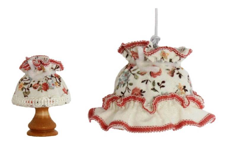 Lampen-Set geblümt, mit LED, für Puppenhaus von Kahlert Licht