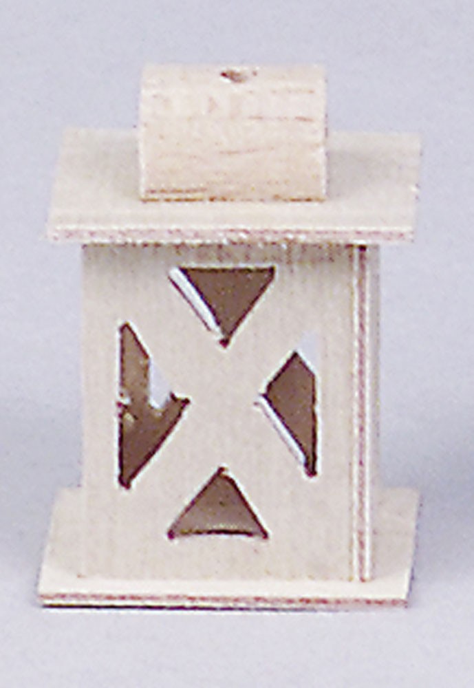 Laterne Holz mit Kreuz von Rülke Holzspielzeug