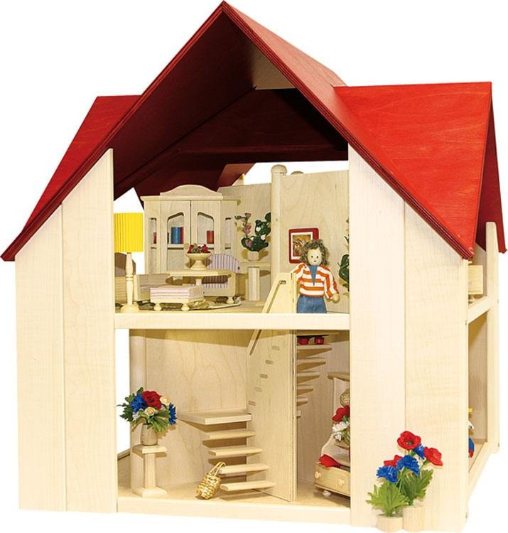 Puppenhaus Solitaire, ohne Möbel und Zubehör von Rülke Holzspielzeug