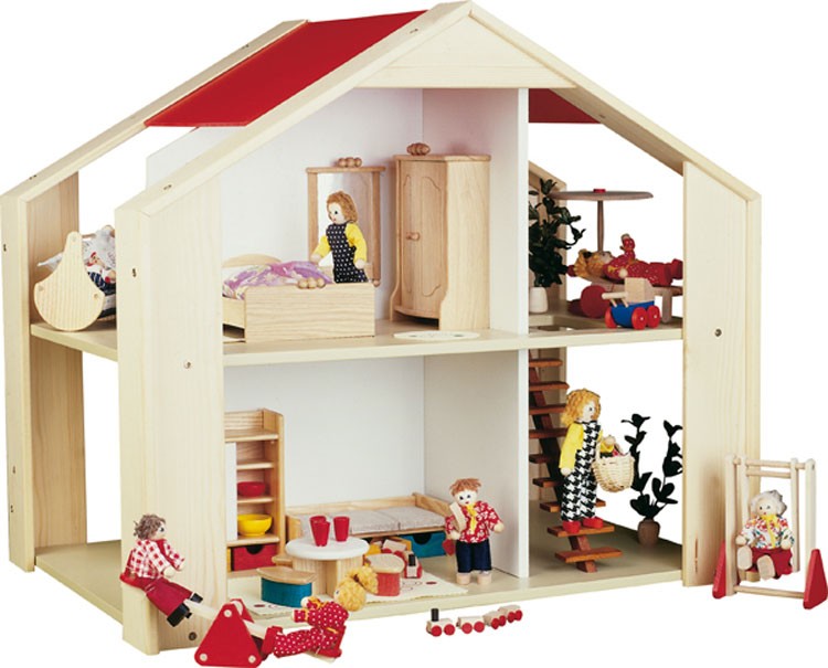 Puppenhaus Sonnenschein, ohne Möbel und Zubehör von Rülke Holzspielzeug