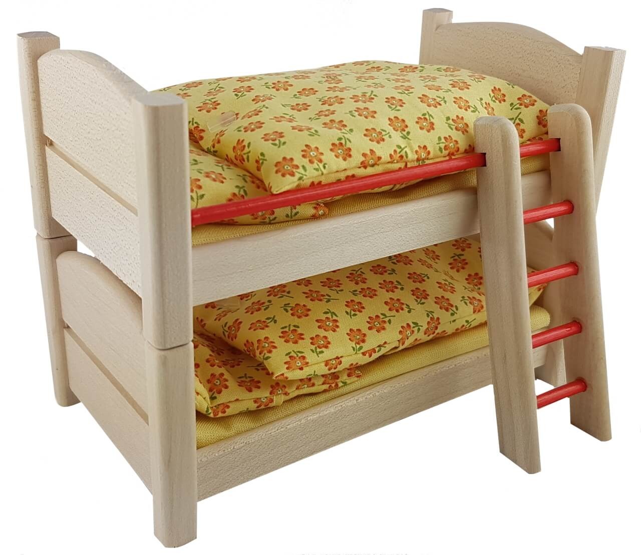 Puppenhausmöbel Kinderzimmer Filius, Etagenbett von Rülke Holzspielzeug
